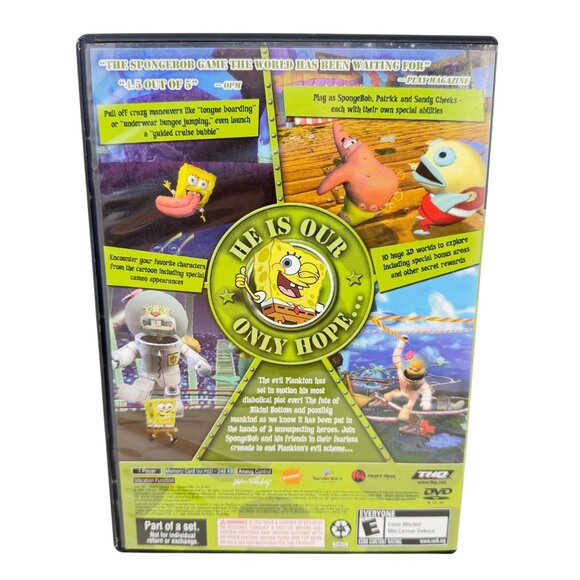 Playstation 2 PS2 - Spongebob Squarepants: Battle for Bikini Bottom - CIB Tested - Picture 2 of 4